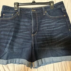 Sonoma Dark Blue Jean Shorts size 16w
